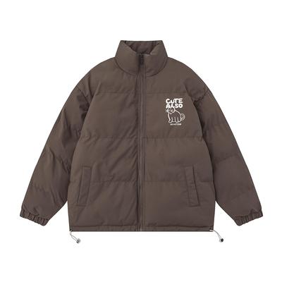 Winter Neue Vielseitige Lockere Baumwollgepolsterte Kleidung Reißverschluss Stehkragen Baumwollgepolsterte Kleidung Paarjacke