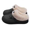 Thick-soled Cotton Shoes, Indoor Home Anti-slip, Warm, Fleece Waterproof Slippers for Women