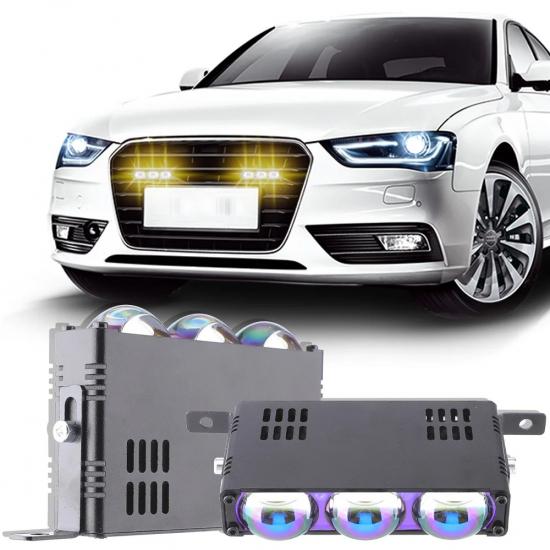 Car Grill Led Work Light Bar Addtional Led Bar White Yellow Spotlights Grille Lights 12-24V for Motorcycle Offroad 4X4 Truck