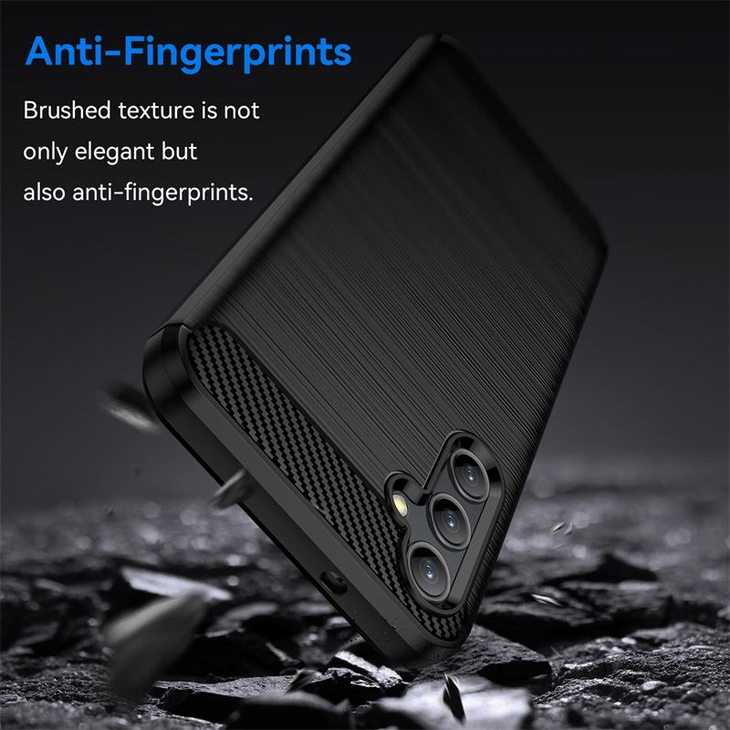 For Samsung Galaxy A14 Case Anti-knock Silicon Carbon Fiber Back Cover For Samsung A14 A04S A34 A54 Case For Samsung A14 5G Case