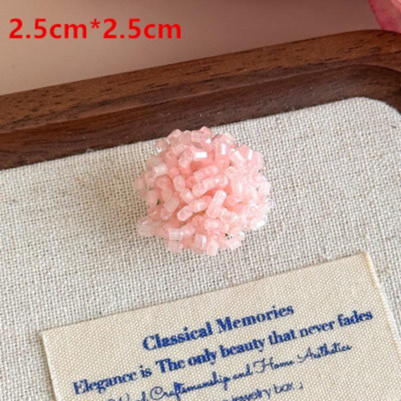 Diy Korean Beaded Flower Shoe Charms Clear Crystal Jelly Shoes Accessories Removable Clips For Sneakers Flats Sweet Decorations