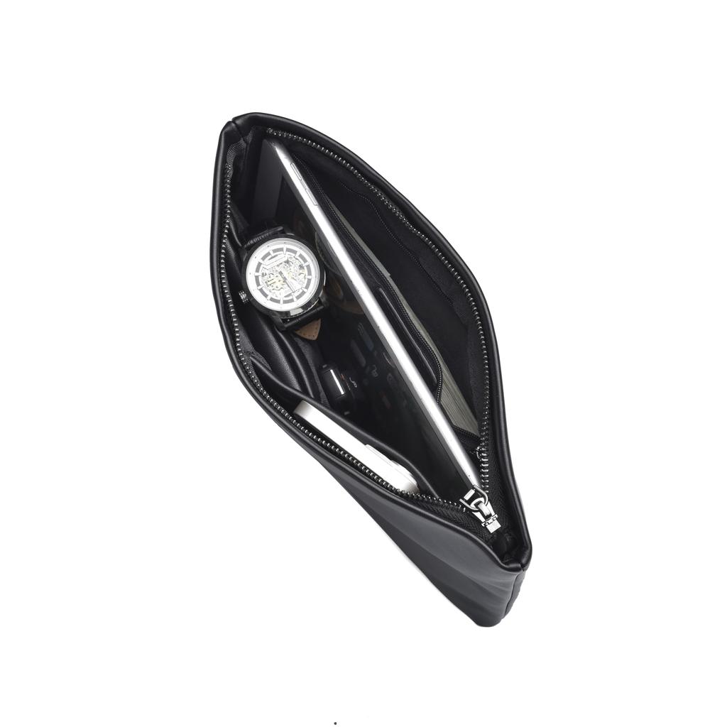 Clutch Genuine Wedding Formal Occasions Party Black [WUCANUI] Men's Bag, Leather, Bag, PU, Bag, Men's Bag,