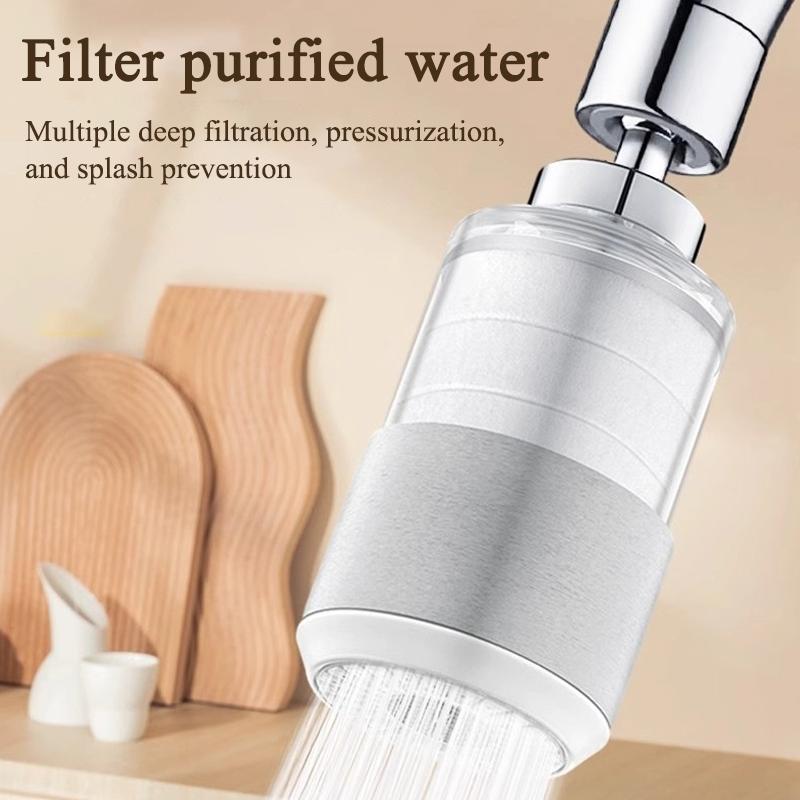 New 2 Mode Kitchen Faucet Spray Head Filter Adjustable 360° Rotary Splashback Tap Nozzle Bubbler Kitchen Sink Faucet Aerator