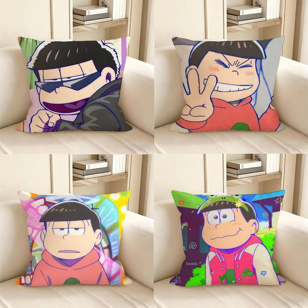 pc Anime OOsoMAtsuSan Pillow Case Fashion Square Pillowcase Bedroom Sofa Room Ins Decoration Leisure