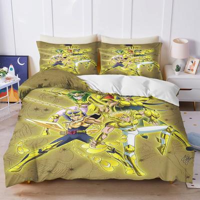 3d Print Cartoon S-Saint Seiya Bedding Sets Comforter Quilt Bed Cover Duvet Cover Pillow Case 2-3 Pieces Sets Bedroom Decoration