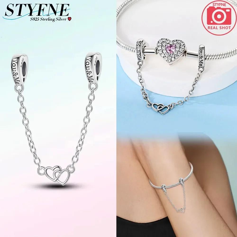 Newcopperclassical Cross Flower Type Musical Note Butterfly Safety Chain For Women Bead Diy Bracelet Jewelry Gift