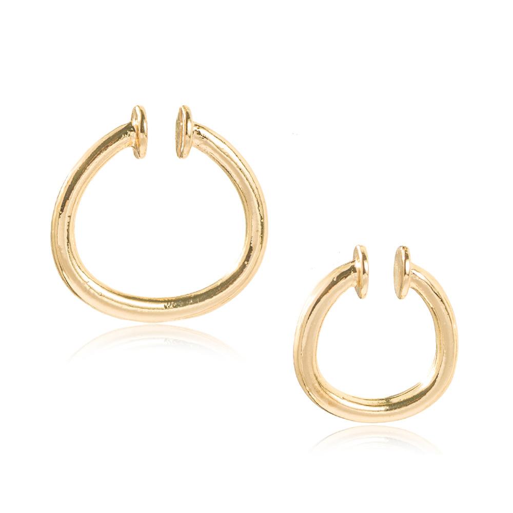 

Fashion Ear Cuff Clip on Earrings NO Piercing Gold Color Vintage Earcuff Earclips Clip Earrings Boho Zircon 2020
