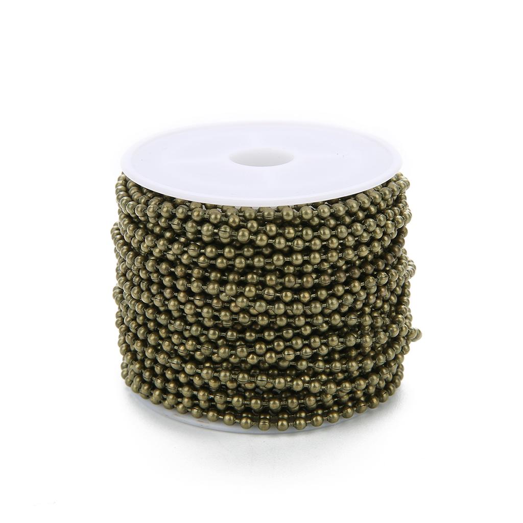 10yards/lot 1.5/2/2.4mm Iron Ball Bead Link Chains Necklace Chain Accessories For DIY Jewelry Findings Supplies Jewelry Making