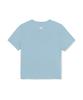 Emelbi Women'S Small Bunny Graphic Slim Semi-Crop Short Sleeve T-Shirt La (Mg.Blue)