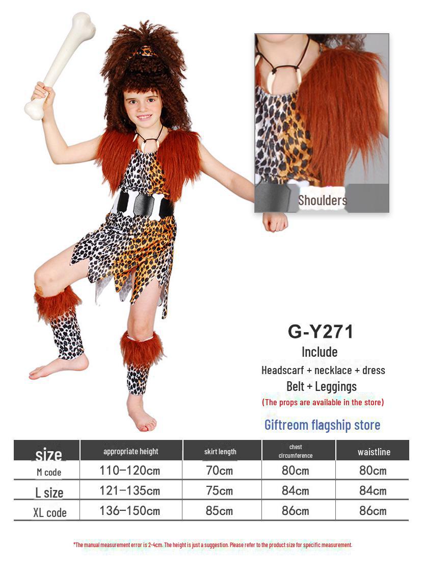 

GIFTROOM Костюм коренного народа: Взрослый и детский костюм на Хэллоуин в стиле примитивизма для мужчин и женщин Medium