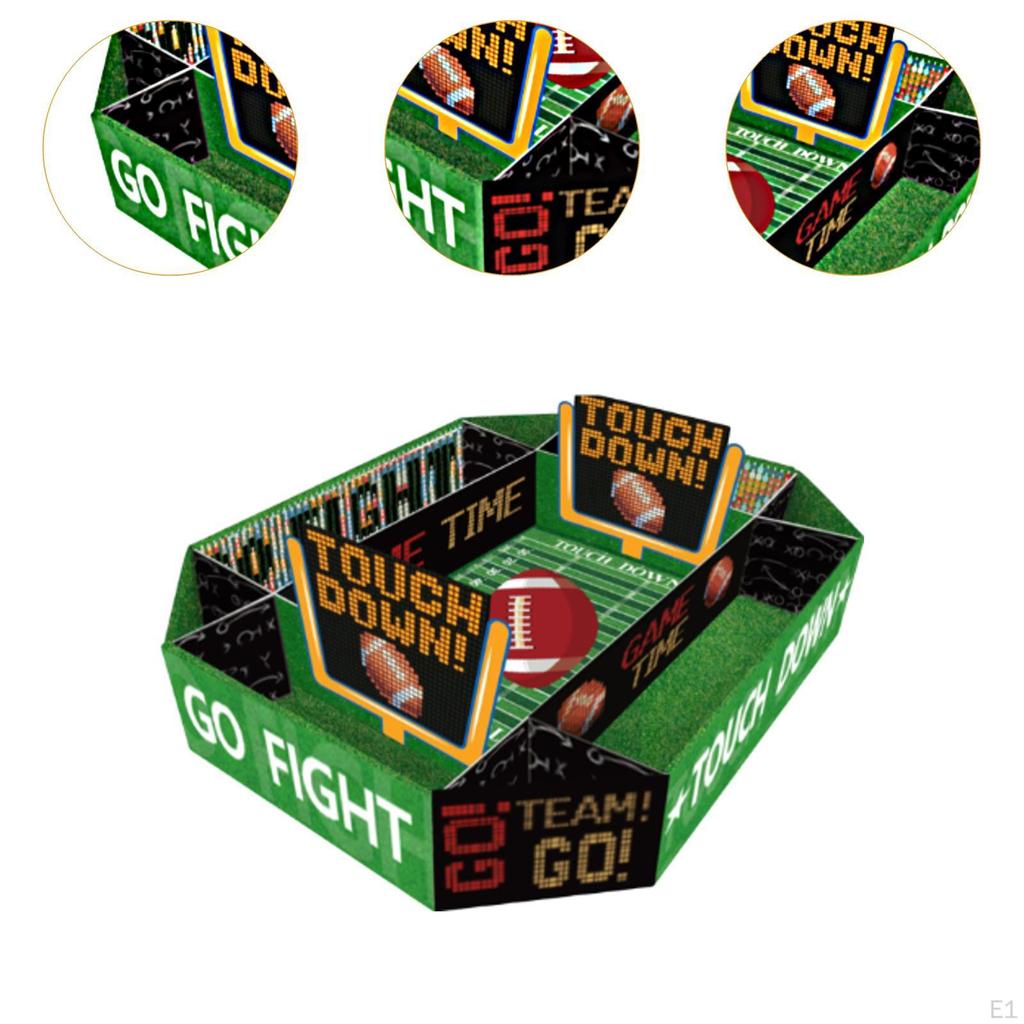 Fußball Partyzubehör Set Snackschale Deko Kompakte Größe Feierset Essen Faltbox für