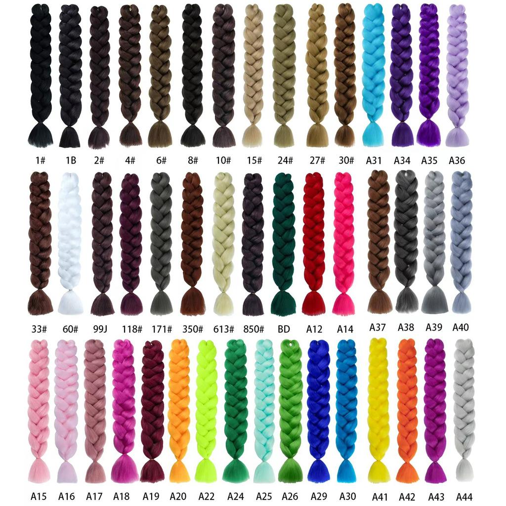 41 Inch 165g Ultra Long Jumbo Braid Hair Synthetic Colorful Braiding Hair Extensions for African Braids Women DIY Hairstyle