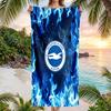 Asciugamano da Spiaggia Calcio Brighton & Hove Albion Asciugamano Estivo Morbido in Microfibra Asciugatura Rapida Assorbente per Spiaggia Piscina Viaggio