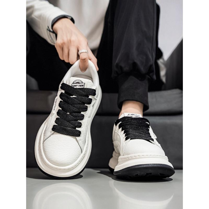 Men's shoes 2 autumn new trendy brand high-end sports and leisure little white board shoes heightening versatile trendy shoes