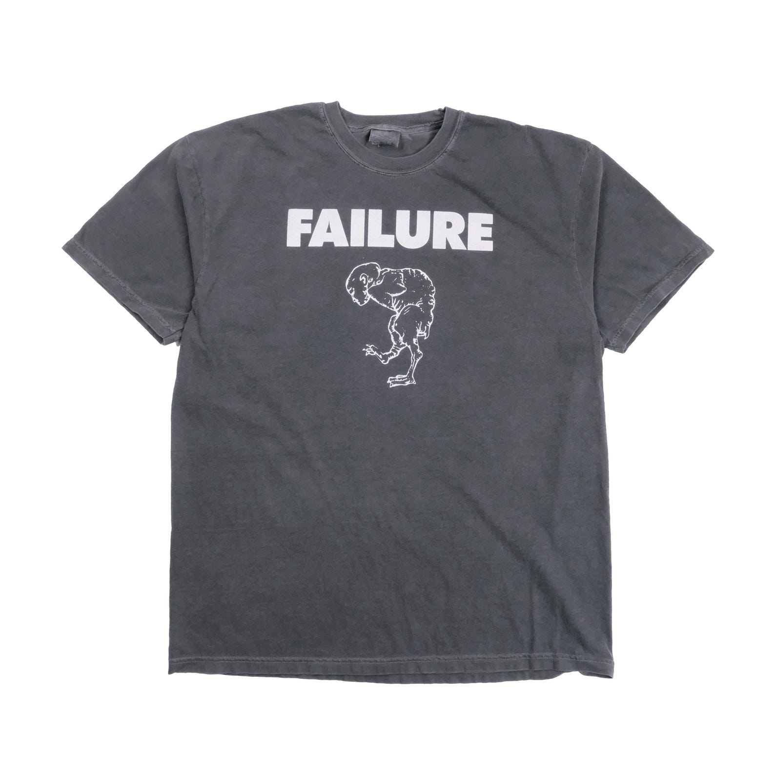 Failure Band Tee Shirt Slash Records Undone Alternative Post Punk Rock Punk Rock Boxy Faded T-Shirt Magnified Chicken Size XL 2XL