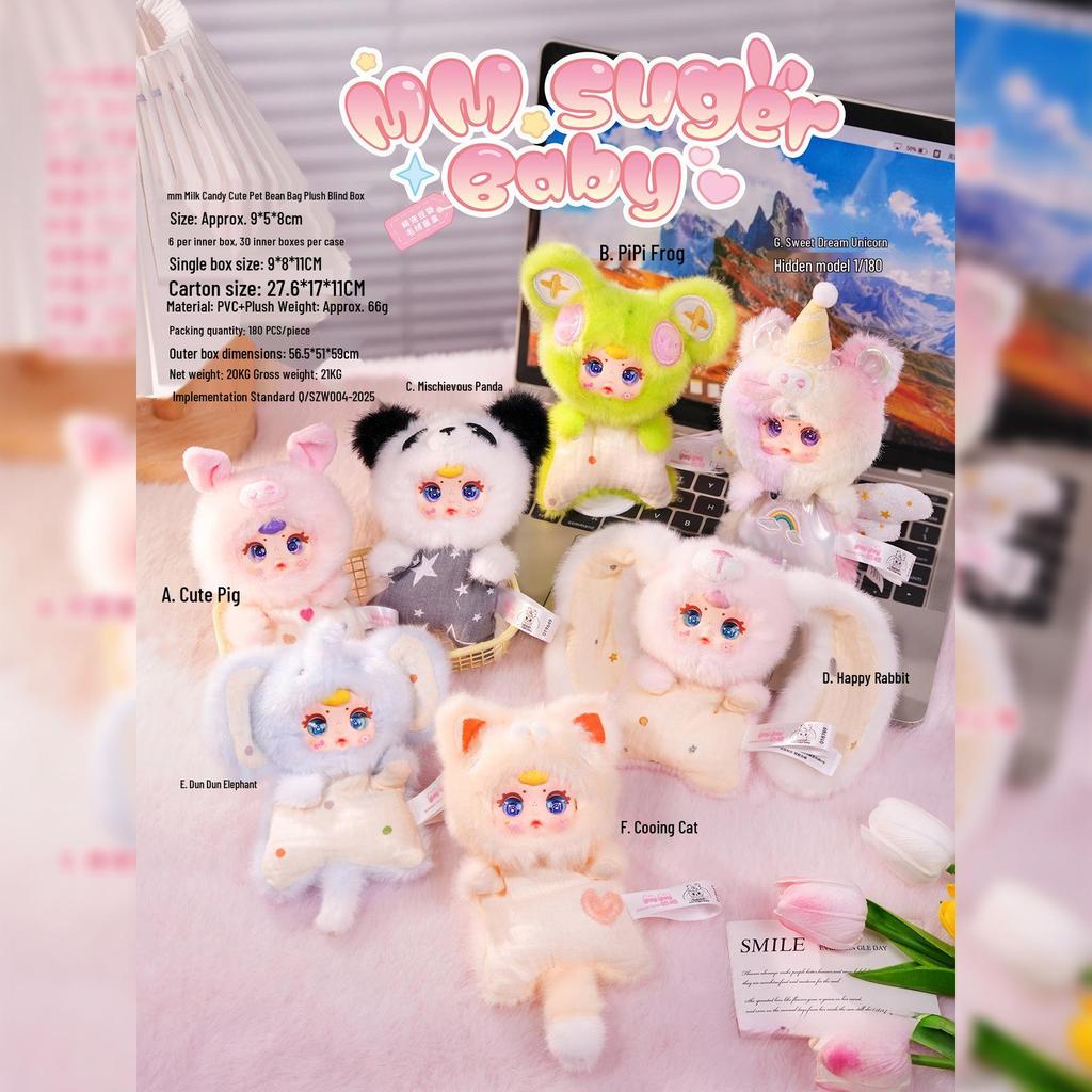 Three Little Hairs Lucky Rabbit Plush - Cute Bedroom Decoration
