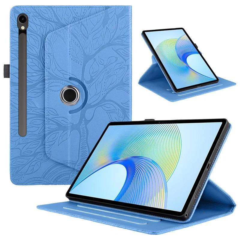 Funda For Samsung Galaxy Tab S10 FE Case 10.9" S9 FE Cover Tablet 360 Rotating Embossed Tree Funda Sm-x520 X526b SM-X510 X516B