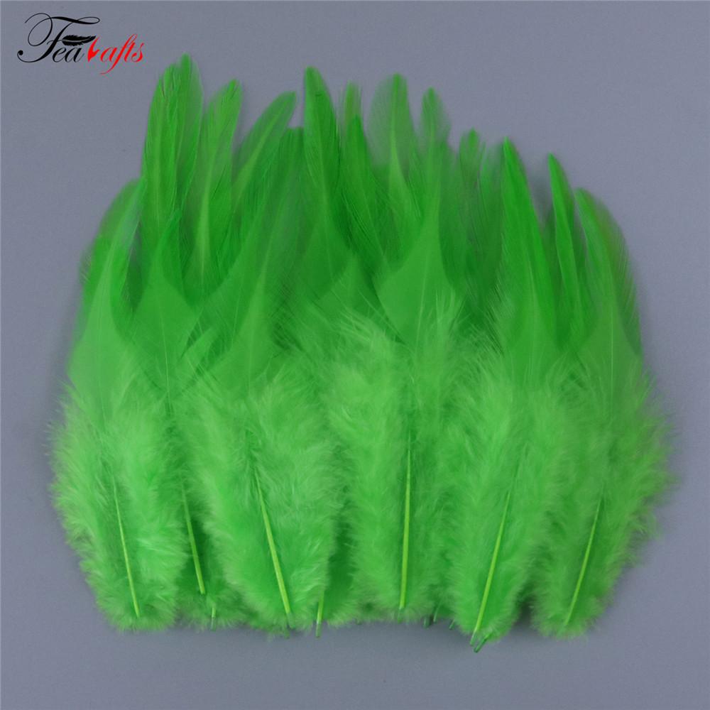 100pcs Rooster Feather Plume For Jewelry Making Pink Fly Tying Plumas Wedding Dress Decorative Dream Catcher Feathers DIY Crafts