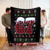 130x150cm Flannel Blankets, Christmas-themed Personalized Blankets, Digitally Printed Blankets