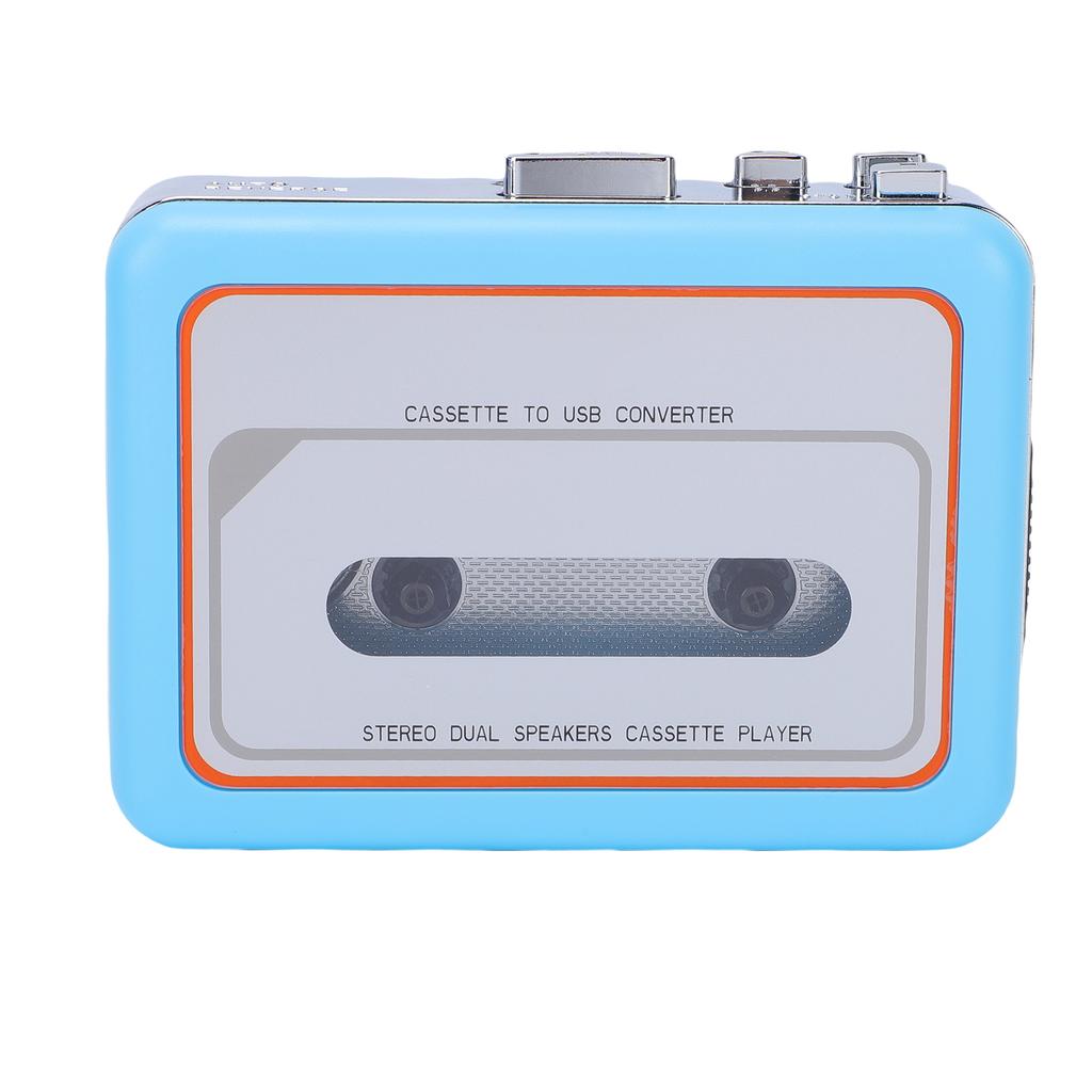 Cassette Tape Player USB Portable Cassette To MP3 Digital Converter with Built In Speaker and 3.5mm Headphone  