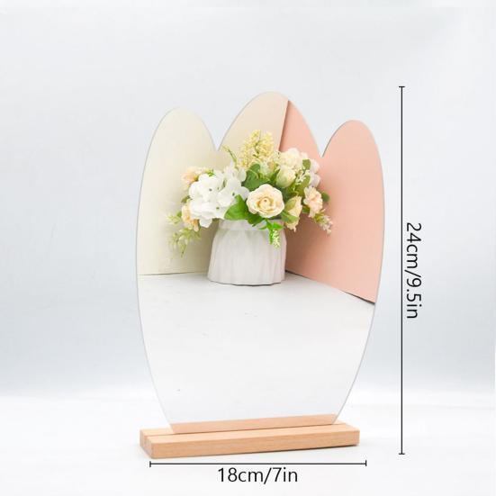 Attraktiver Spiegelaufkleber mit unregelmäßigem Blumenmuster zum Selbermachen
