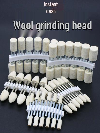 2.35/3.0/6.0mm Shank Wool Polishing Wheel for Mirror Finish on Jade and Metal