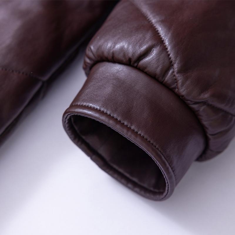 Woman Leather Jacket Winter Long Parkas Hooded Elegant Thick Warm Female Faux Sheepskin Coats
