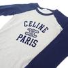 CELINE  2X04K865W.09SH Long-sleeved T-shirt gray/Navy cotton Women