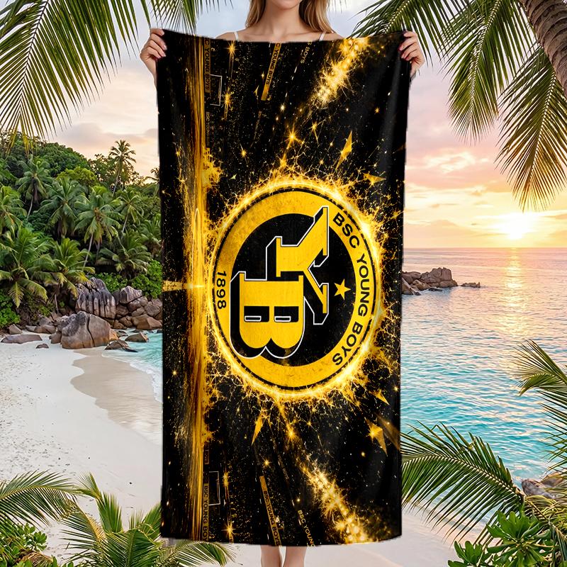 Bsc Young Boys Fashion Beach Towel: Ideal for Summer Adventures Soft, absorbent and quick drying suitable for swimming and bathing