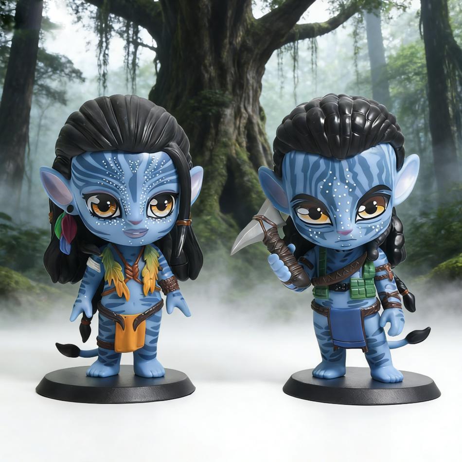 Avatar 2 Neytiri & Jake Sully PVC Figure Model Small Statues Collectibles Desktop Decorations Doll Models Decorations Gifts