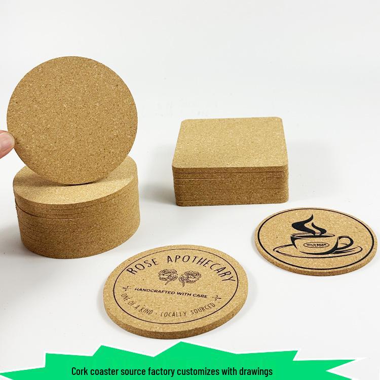 Cork and Ceramic Coasters: Non-slip, Heat-Insulating Pot Holders and Placemats for Minimalist Decor