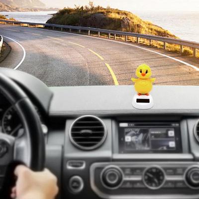 Novinka Zábavné solární tančící kuřátko Hračky Kreativní zábavné kývající se kuřátko Hračky Dekorace do auta Stolní ozdoby Interiér auta
