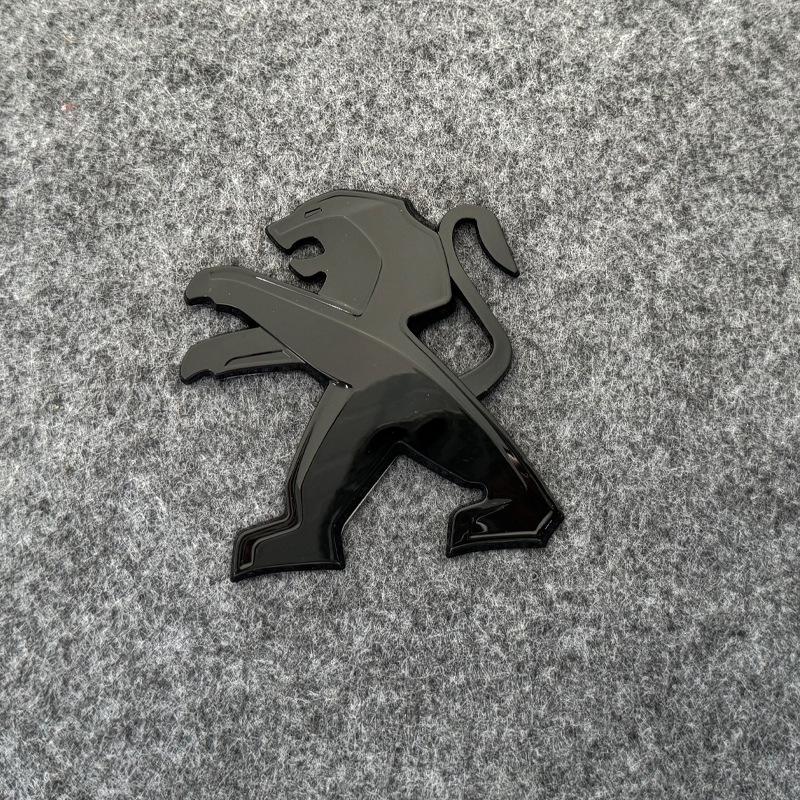Black Lion Tail Emblem for Peugeot 208, 308, 408, 508, 4008, 5008 Trunk Cars