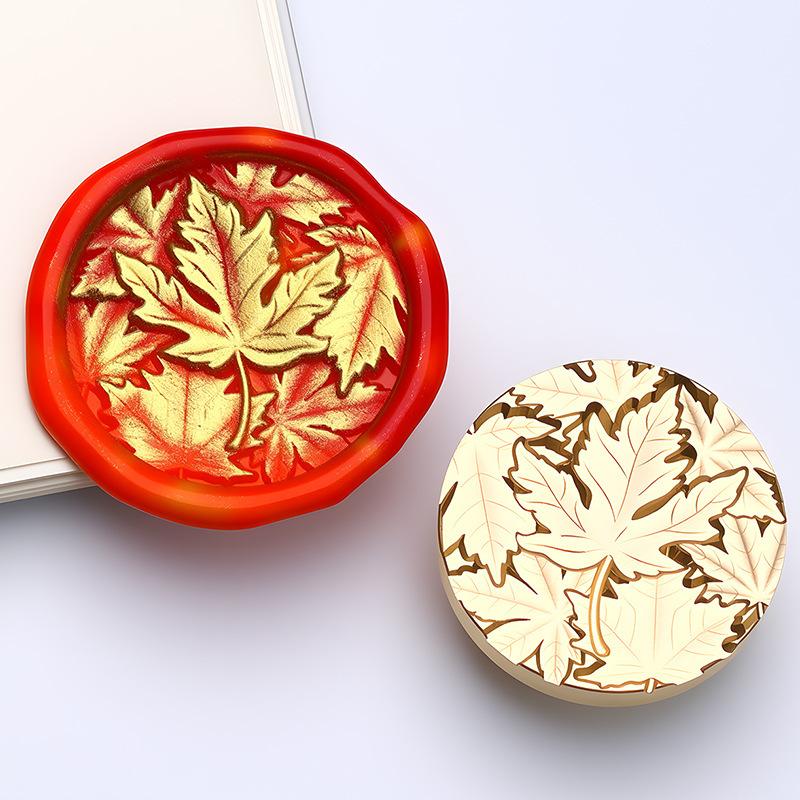 Retro Lacquer Seal Head Brass Three-dimensional Embossed for Envelope Wedding Invitation Wax Seal Decoration