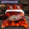 Southampton Football 3 Piece Bedding Set Soft Duvet Cover Set with Pillowcases Printed Bedroom Decor Set for Home