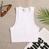 10 Colors Women Crop Top Seamless Casual Streetwear White Bra Rib Sleeveless Top Summer Tank Tight Knit Tee Female Tops