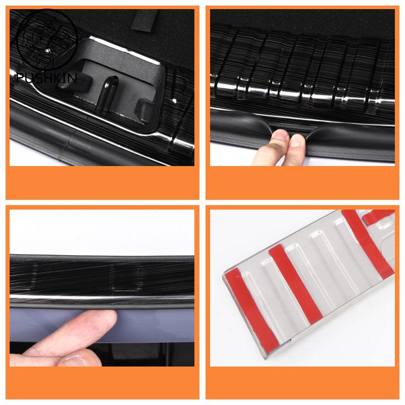 For BYD Sealion 7 Sea Lion 07 EV 2026 2025 Stainless Black Car Rear Trunk Protector Plate Anti Hit/Dust Sill Decoration Cover