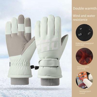 Guanti da Sci Invernali Uomo Donna Antivento Caldi Nuovi Touch-Screen Pile Antiscivolo Snowboard Motoslitta Ciclismo Sci