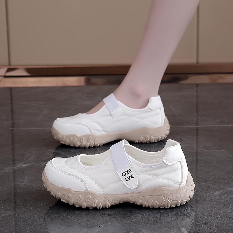 New Velcro Height Increase Lightweight Fitness Arch Support Casual Sneakers -Cushioning Non-slip Comfortable Outdoor Mary Jane Shoes