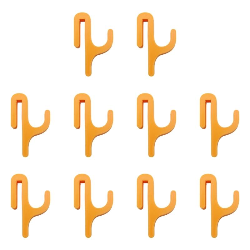 10Pcs Plastic Hanging Hooks For Shower Door Portable Portable Storage For Travel Camping Or Home Organization