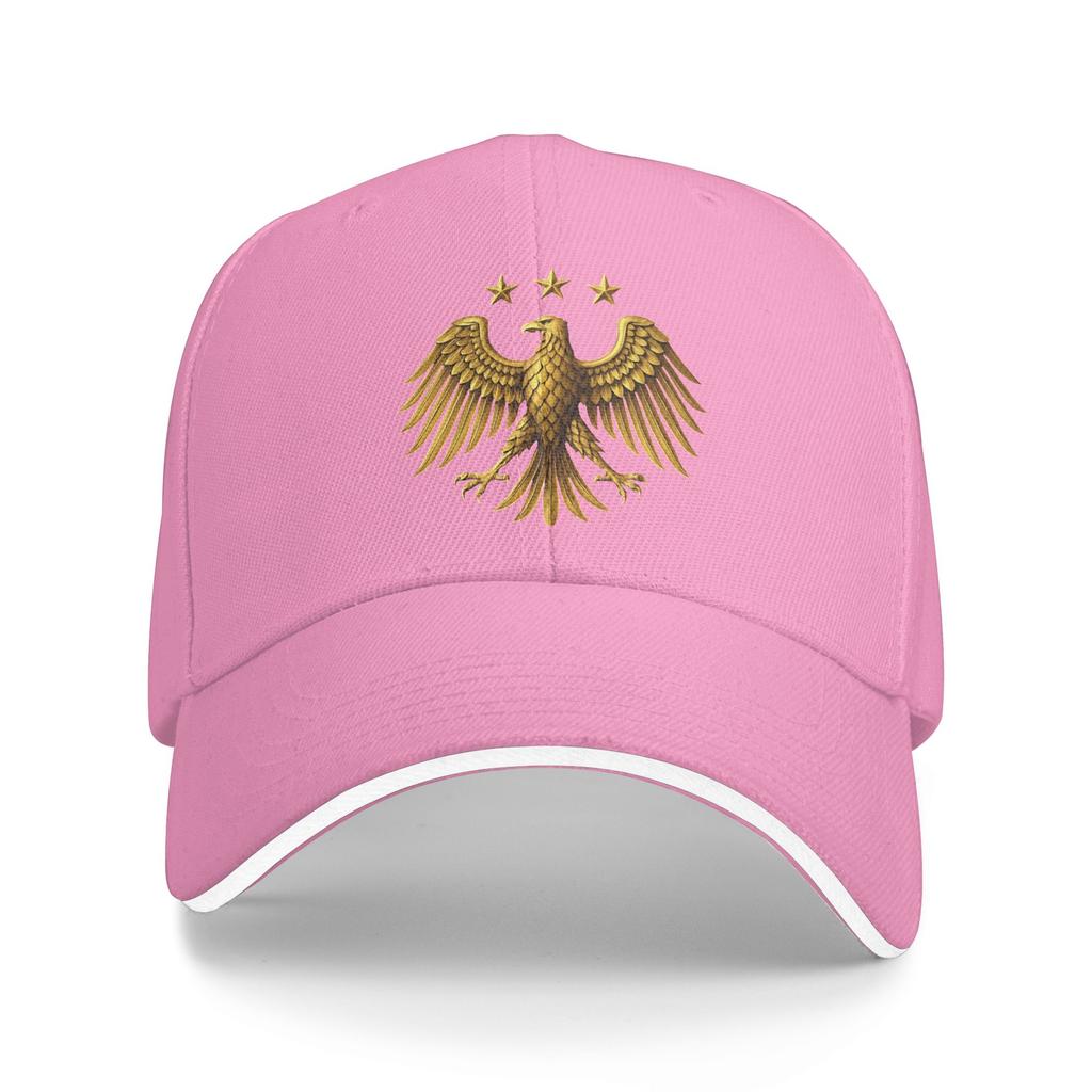 Golden Syrian Eagle Emblem Heraldic National Symbol  Baseball Cap  Unisex Unisex Custom Logo Trucker Hat Summer Trendy Snapback Cap