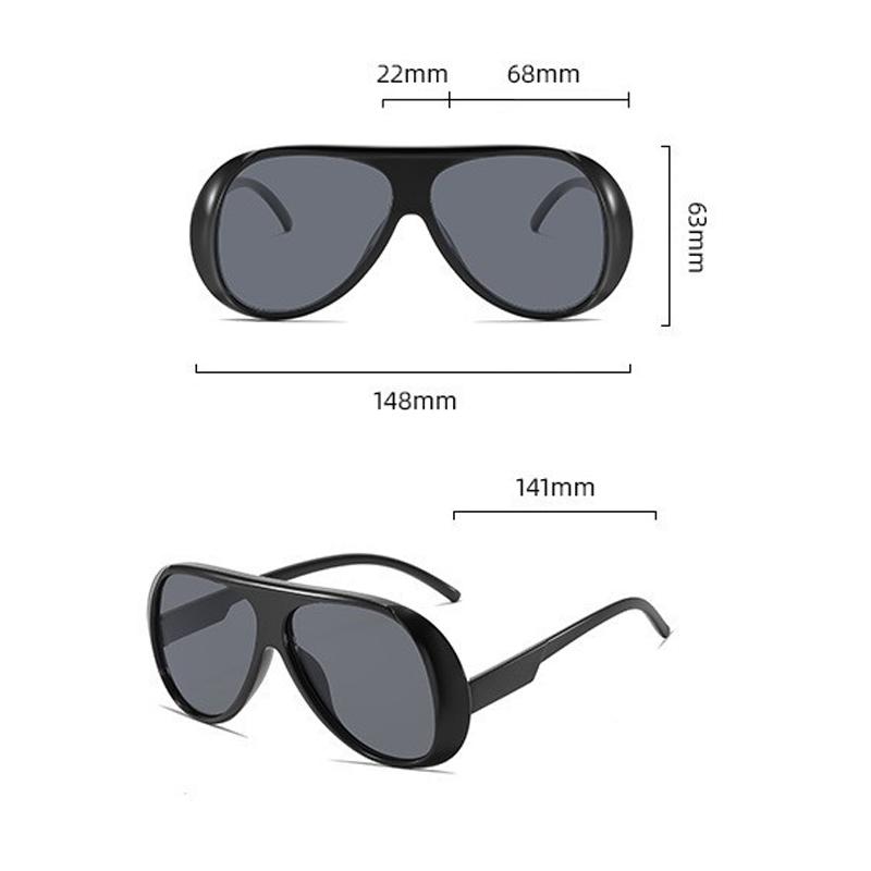 Xiaomi Women Vintage Pilot Oversized Sunglasses Y2K Retro UV400 Outdoor Driving Fashion Shades 4 Colors Available