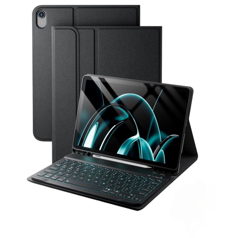 Backlit Bluetooth Keyboard Protective Case for iPad A16 11th Gen/10th Gen 10.9 Inch