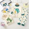Kids Cotton Thermal Underwear Set Boys Girls Autumn Warm Long Johns Pajamas Home Wear Children Clothing