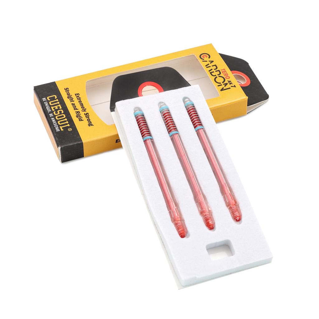 CUESOUL TERO System AK7 Carbon Dart Shaft with Telescopic Set of 3 A/B(S)/C/D(M)/E/F(L)/G/H Built-in Shaft, (CS-AK7+3TH53)