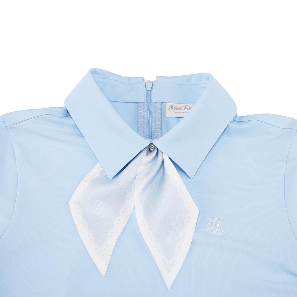 FAIRLIAR GOLF Petit Scarf Set T-Shirt (Blue)