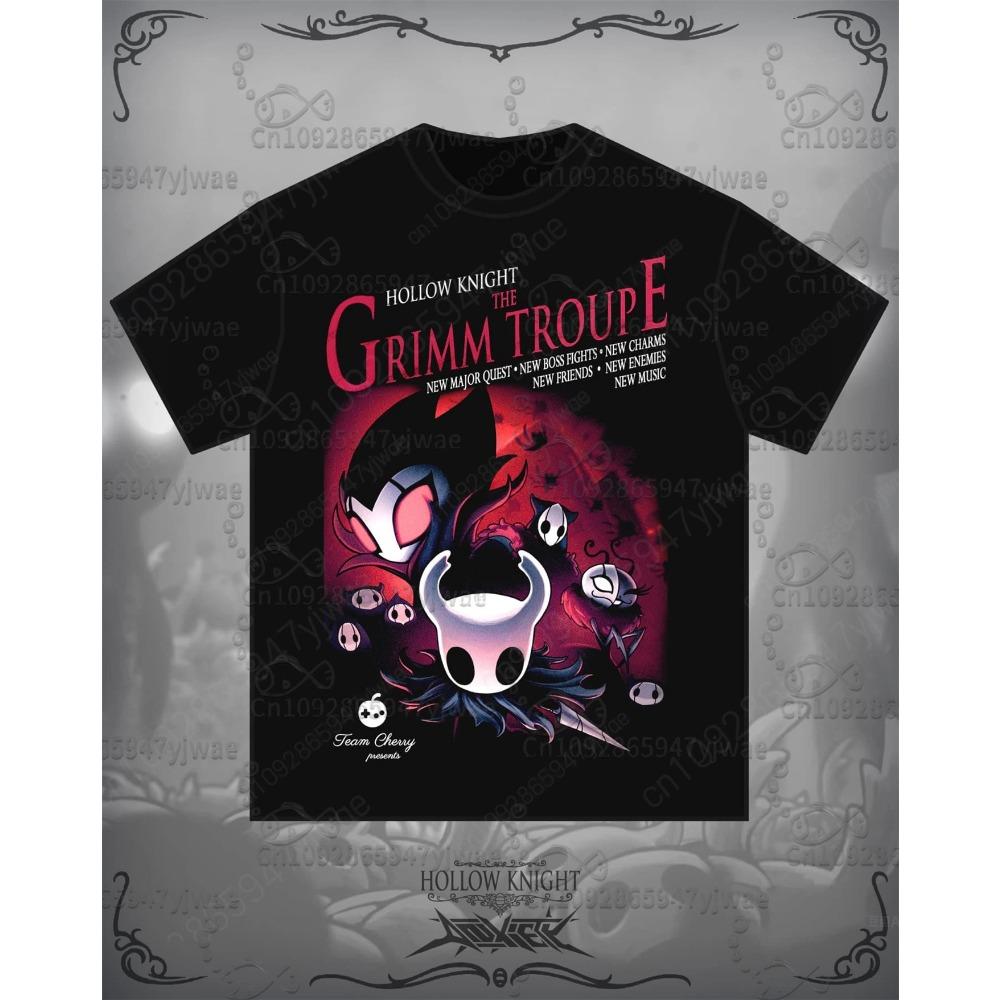 Fashion Men and Women's T-shirt Hollow Knight Print T-shirt Loose Short Sleeve Tops Summer Casual Round Neck Kids Tees Clothing