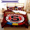 3pcs AC Sparta Praha Cover Set - Personalized Name, HD Printed Bedding with 1 Cover and 2 Pillowcases - Perfect for Home Decor, Easy Care