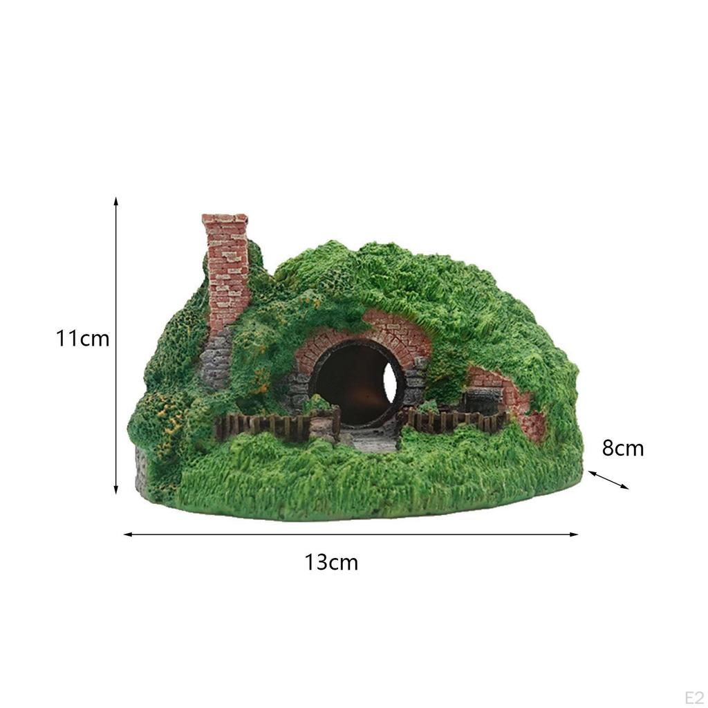 Resin Amphibian Cave Reptile Landscaping Supplies for Aquarium Fish Tank Decoration