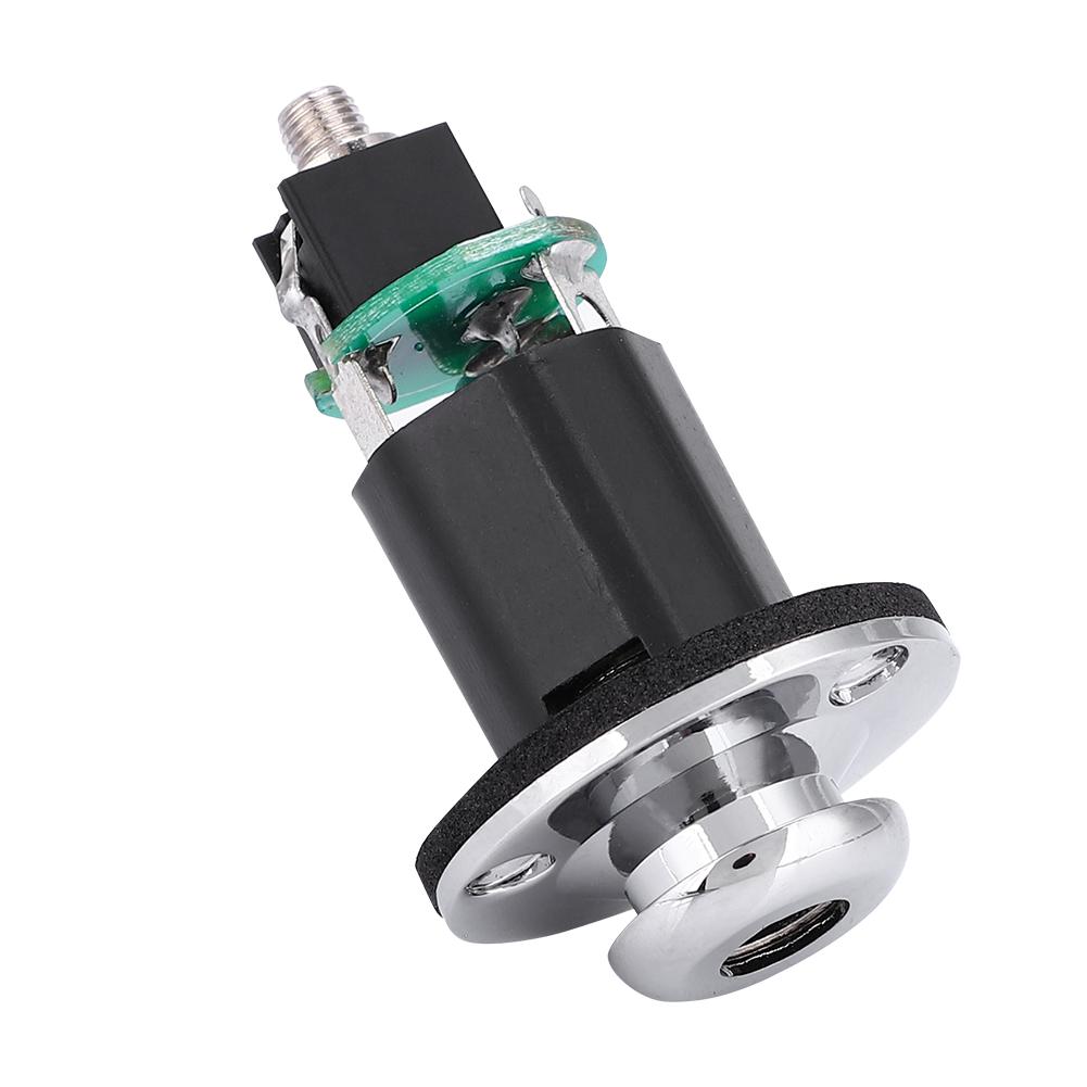 1 4 (6.35mm) Output 2.5mm Input Endpin Jack for Acoustic Guitar Built in Rod Piezo Pickup